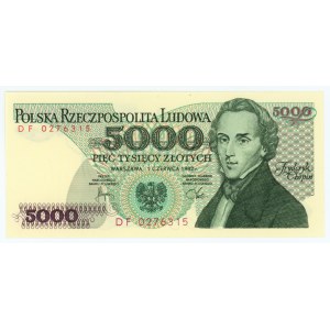 5000 złotych 1982 - seria DF