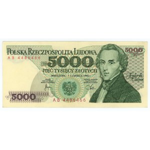 5000 Zloty 1982 - Serie AB