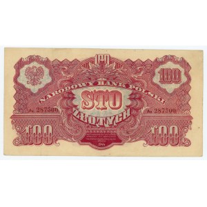 100 złotych 1944 obowiązkowe - seria Aw