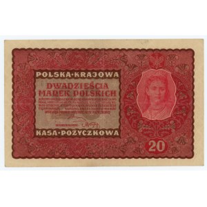 20 Polnische Mark 1919 - II Serie AA - erste Serie