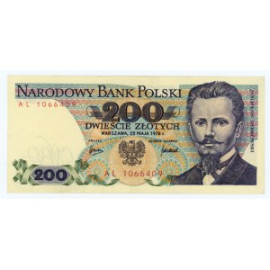 200 złotych 1976 - seria AL