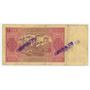 100 złotych 1948 - seria KB - Bez wartości