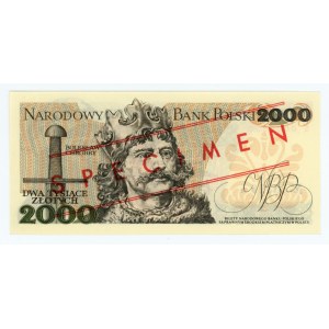 2.000 złotych 1979 - seria S 0000000 - WZÓR/ SPECIMEN- No 0310*