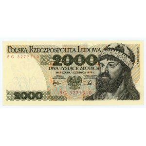 2,000 zloty 1979 - BG series
