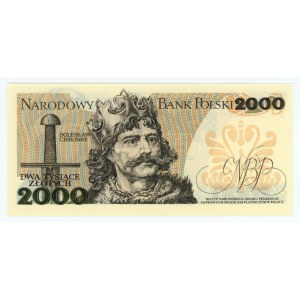 2,000 zloty 1982 - BY series