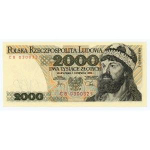 2.000 złotych 1982 - seria CB