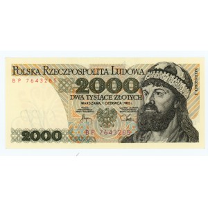 2.000 złotych 1982 - seria BP