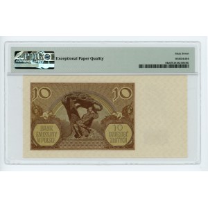 10 złotych 1940 - London Counterfeit - seria L. - PMG 67 EPQ TOP POP