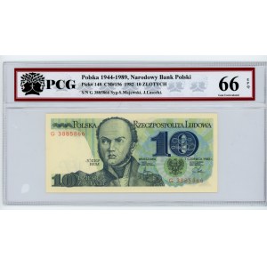 10 złotych 1982 - seria G- PCG 66 EPQ