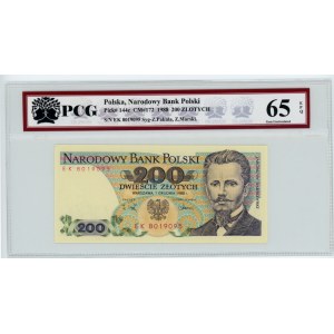 200 zloty 1988 - EK series - PCG 65 EPQ