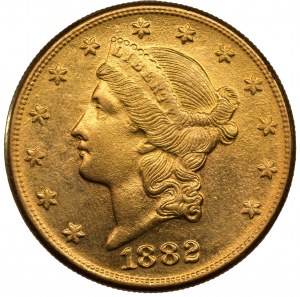 USA - 20 dolarów 1882 S - BELGIJKA