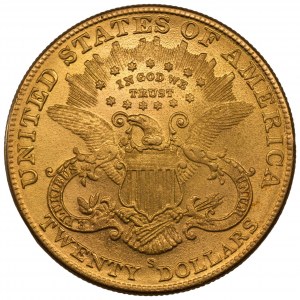 USA - 20 dolarów 1882 S - BELGIJKA