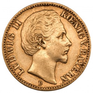GERMANY - Ludwig II - 20 marks 1872 (D).