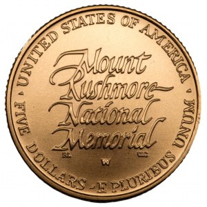 USA - $5 1991 - 50. Jahrestag - Mount Rushmore (W) West Point