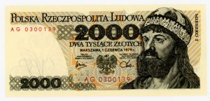 2000 złotych 1979 - seria AG