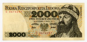2000 zloty 1977 - C series