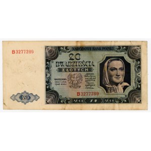 20 złotych 1948 - seria B