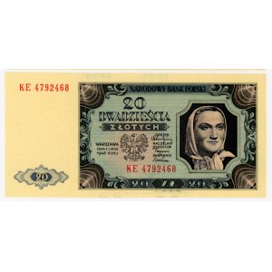 20 Zloty 1948 - Serie KE