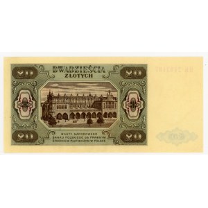 20 złotych 1948 - seria HK