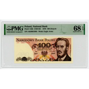 100 złotych 1976 - seria AK - PMG 68 EPQ