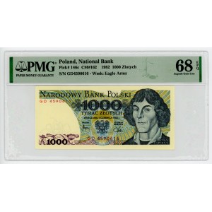 1000 złotych 1982 - seria GD - PMG 68EPQ