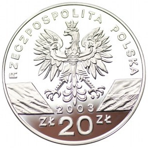 20 złotych 2003 - Węgorz Europejski