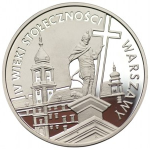 20 złotych 1996 - IV Wieki Stołeczności Warszawy