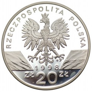 20 złotych 1998 - Ropucha Paskówka