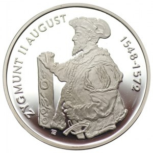 10 złotych 1996 - Zygmunt II August - półpostać