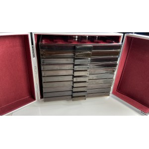 Aluminum leuchtturm chest with 10 trays for 10 and 20 zloty coins