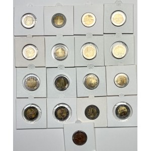 Komplet monet 5 złotowych 2014-2022 - 17 sztuk w holderach