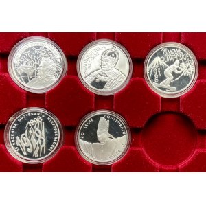 10 złotych 1997-1998 - zestaw 5 sztuk