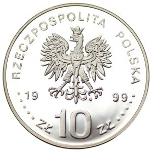 10 złotych 1999 - Władysław IV Waza - półpostać