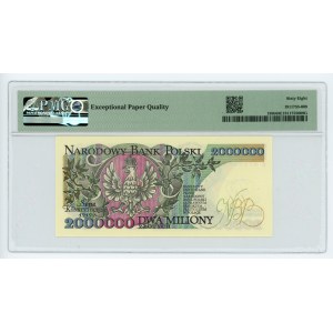 2,000,000 zloty 1992 - series B - PMG 68 EPQ