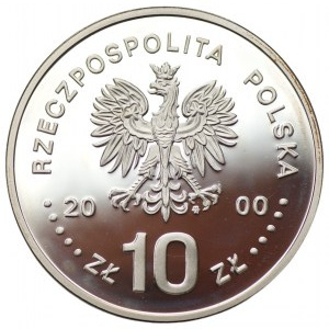 10 złotych 2000 - Jan II Kazimierz - półpostać