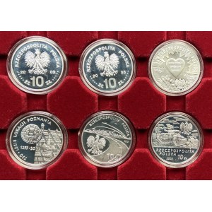 10 złotych 2003 - zestaw 6 sztuk