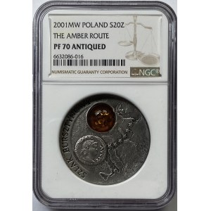 20 gold 2001 - Amber Trail - NGC PF 70 ANTIQUED