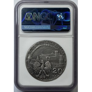 20 złotych 2002 - Zamek w Malborku - NGC MS70 - MAX NOTA