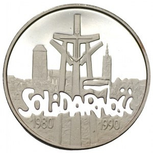 100 000 złotych 1990 - Solidarność 1980-1990 - GRUBA