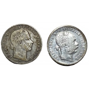 ÖSTERREICH - Franz Joseph I. - 1 Gulden 1858 und 1879
