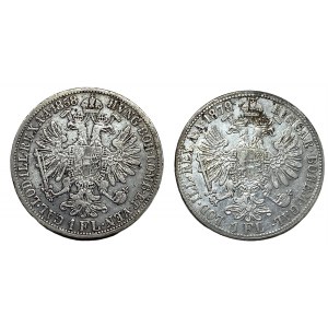 AUSTRIA - Franciszek Józef I - 1 floren 1858 oraz 1879