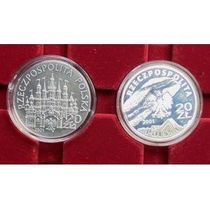 20 złotych 2001 - zestaw 2 sztuk
