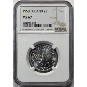 2 Gold 1958 - Berry - NGC MS67