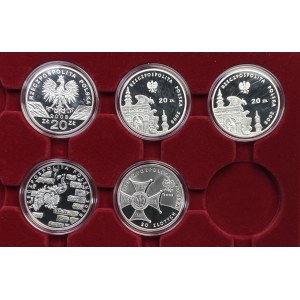 20 złotych 2008 - zestaw 5 sztuk