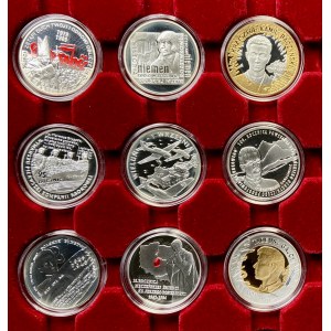 10 gold 2009 - set of 9 pieces