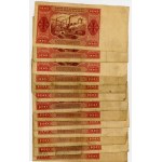 SET of 28 pieces of 100 zlotys 1948 - circulated