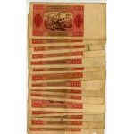 SET of 28 pieces of 100 zlotys 1948 - circulated