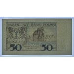 50 złotych 1962 z autografem Andrzeja Heidricha - rewers WYDRUKU projektu