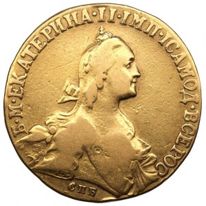 ROSJA - Katarzyna II - 10 rubli 1766 Petersburg