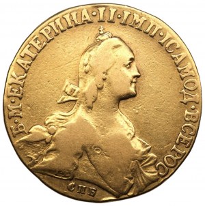 ROSJA - Katarzyna II - 10 rubli 1766 Petersburg